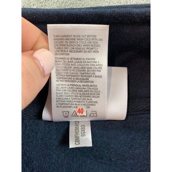 Champion Auburn Tigers Half-Zip Pullover Sweatshirt L Cotton & Polyester Navy Bl - Picture 12 of 14